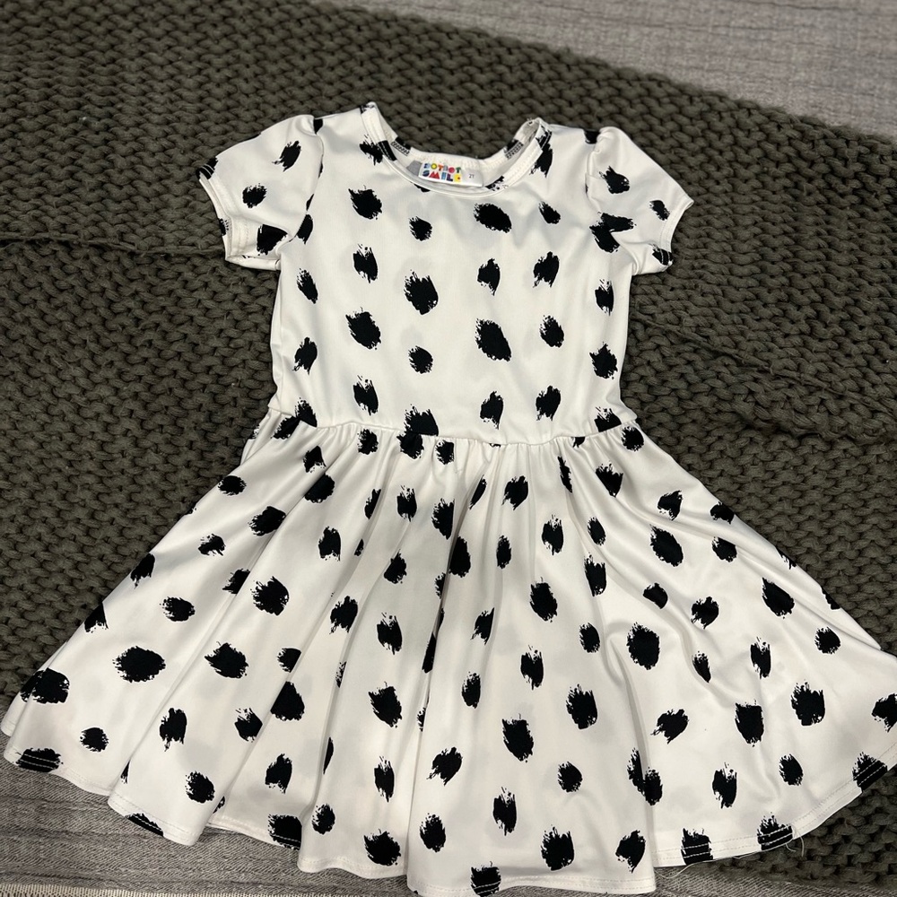 Stylish Black and White Kids Dress